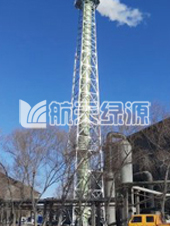張家口礬山磷礦項(xiàng)目（口徑DN1500mm，高度45m玻璃鋼塔架式煙囪）